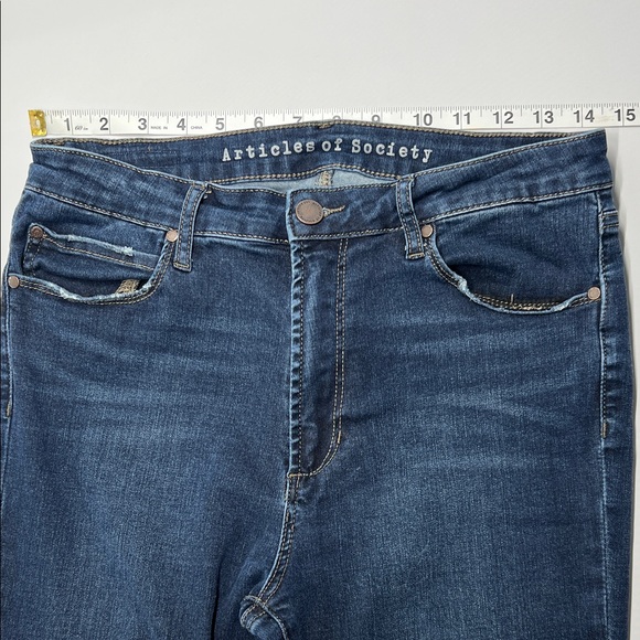 ARTICLES OF SOCIETY Women’s Size 29 Blue Denim Stretch Jeans High Waist Skinny - Picture 1 of 6